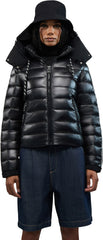 Rousset Lightweight Cinched Puffer Jacket with Contrast Detailing - Women's