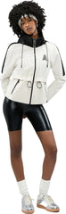 Enneth Hooded Windbreaker Jacket with Adjustable Waist - Women's