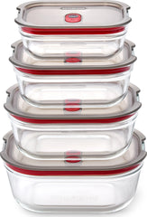 Glass Food Box Set X4