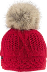 Vale-P Angora Beanie with Upcycled Fur Pom - Women's