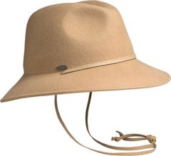 FLORIA CS - FEDORA HAT W THIN LEATHER CHIN STRAP - Women's