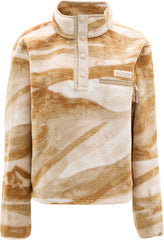 Helvetia II Printed Cropped Half Snap Fleece Pullover - Women's