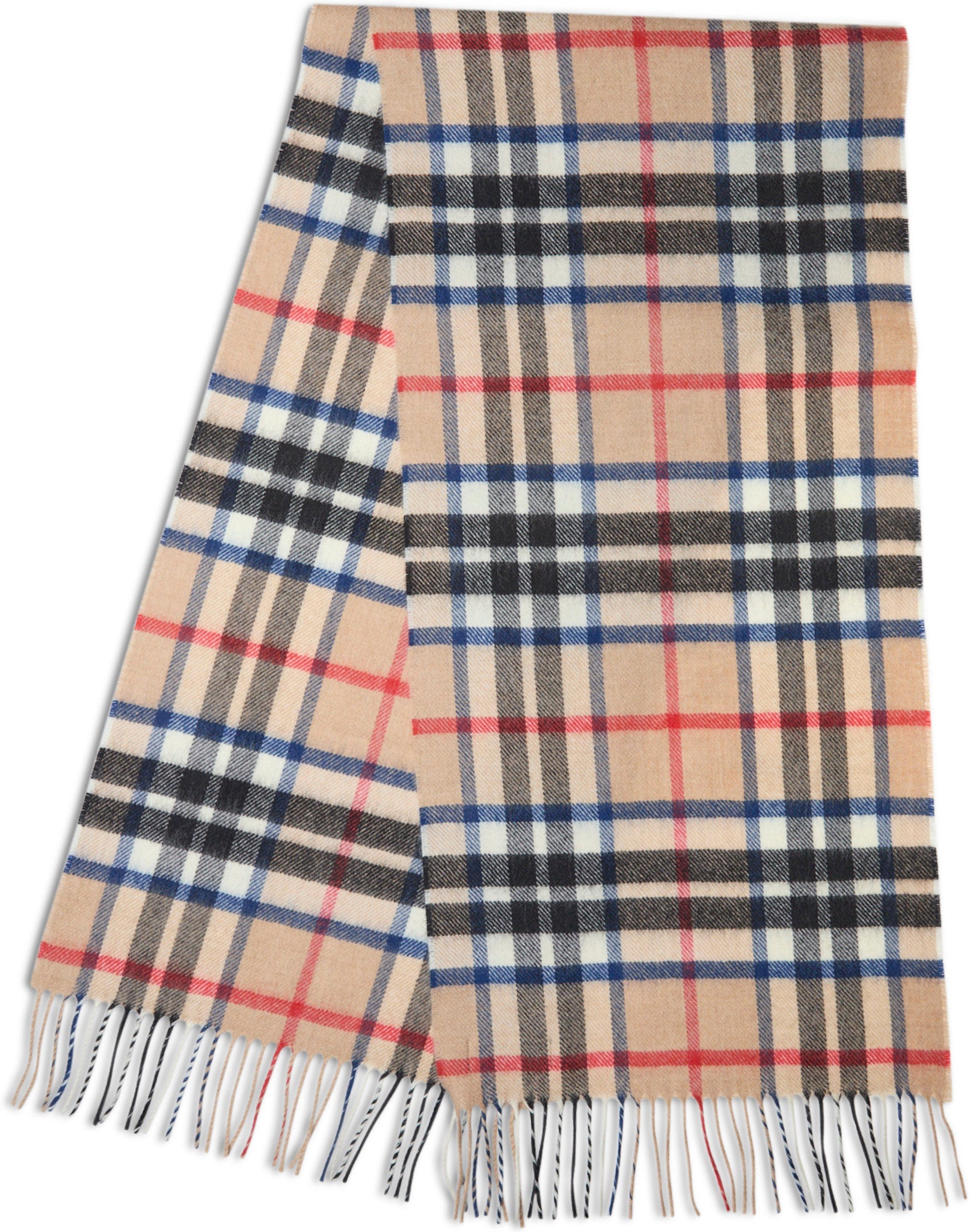 Oversized Lambswool Tartan Scarf