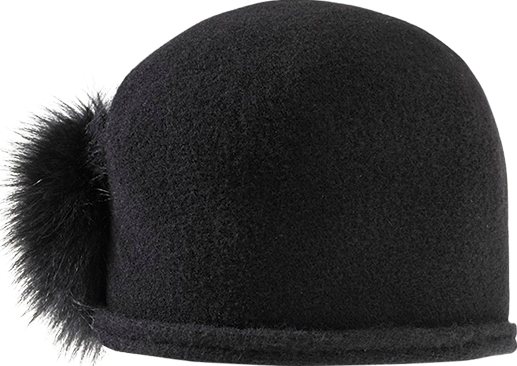 Cici Ormos Winter Hat with Upcycled Side Pom - Women's