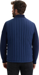Kindale Vertical Quilt Jacket with Sweater Knit Sleeves - Men's