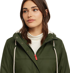 Sammy Longline Padded Rubberized Raincoat - Women's