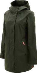 Acacia Rubberized Mid-Length Raincoat - Women's