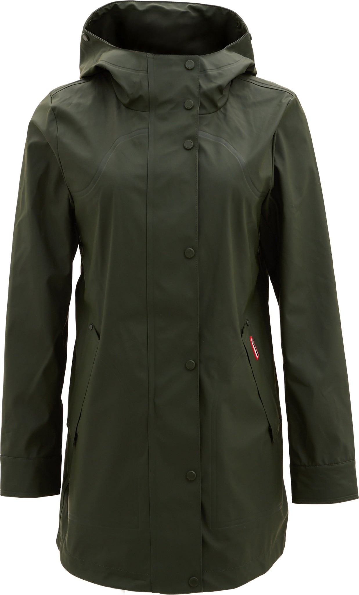 Acacia Rubberized Mid-Length Raincoat - Women's