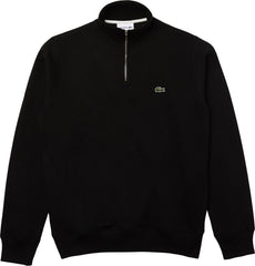 Zippered Stand-Up Collar Cotton Sweatshirt - Men's