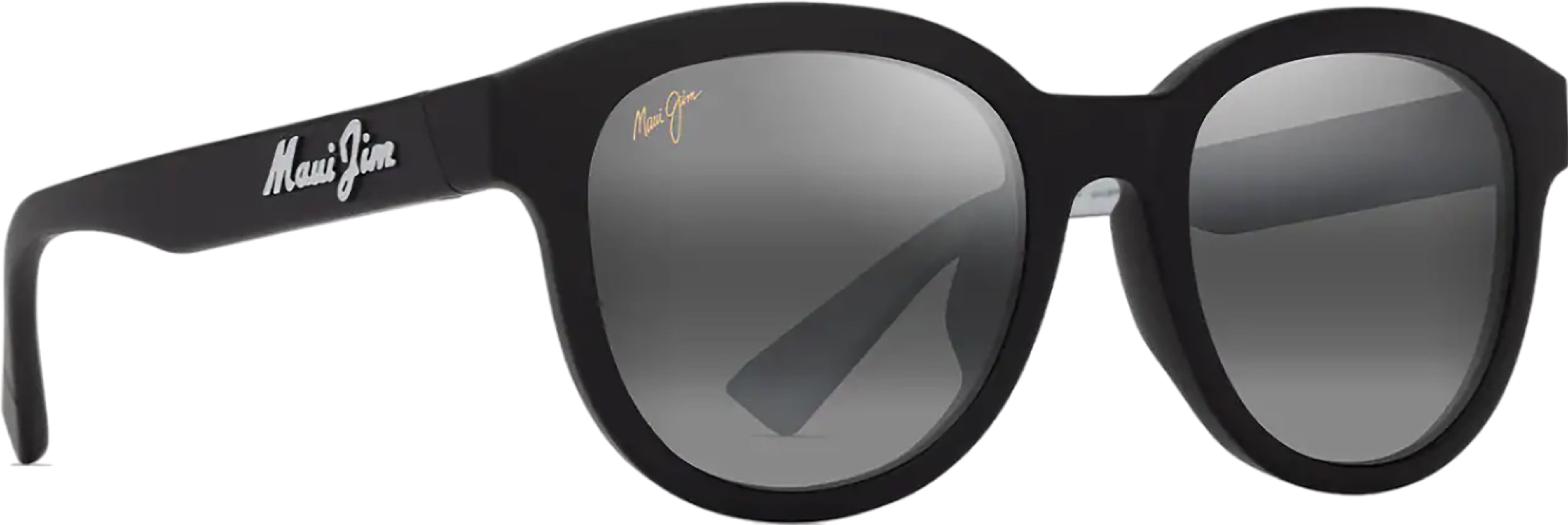 Ihupani Asian Fit Polarised Sunglasses - Matte Black - Neutral Grey Lens