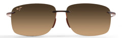 Hema Polarised Rimless Sunglasses - HCL® Bronze Lens - Matte Rootbeer Frame