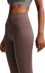 Zenvy High-Waisted 7/8 Leggings with No Front Seam - Women's