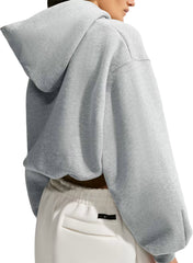 Nike Studio Fleece Medium Weight Oversized Cropped Hoodie - Women's