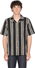 Aloha Shirt - Dobby Bands - Natural - Men's