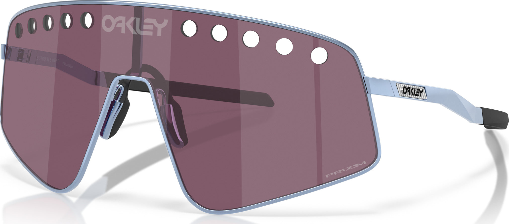 Sutro TI Sweep Sunglasses - Polished Stonewash - Prizm Road Black Lens