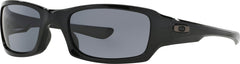Fives Squared Sunglasses - Polished Black - Grey Lens