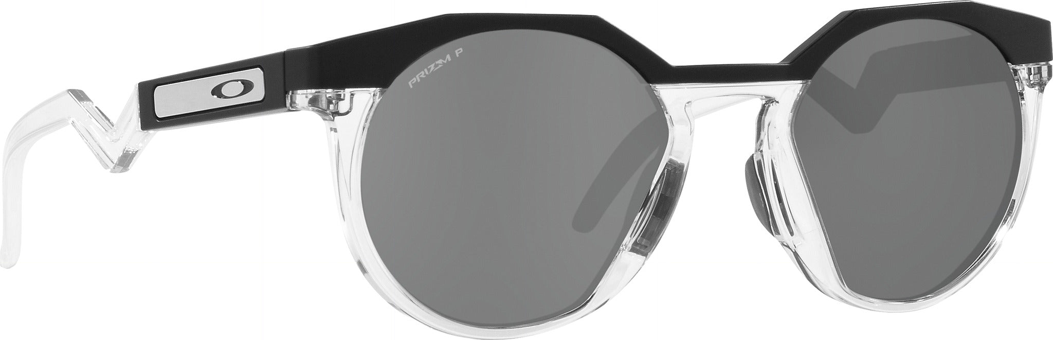 HSTN Sunglasses - Matte Black Clear - Prizm Black Iridium Polarized Lens