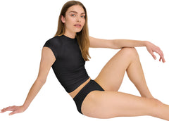 Seamless Waffle High-Leg Briefs - Women's