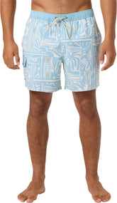 Hermosa Retro Lined Volley Swim Trunks 17" - Men's