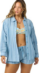 Leni Waves Stripe Relaxed Long Sleeve Top - Women's