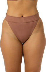 Shorebreak Rib Santa Barbara High Rise Bikini Bottom - Women's