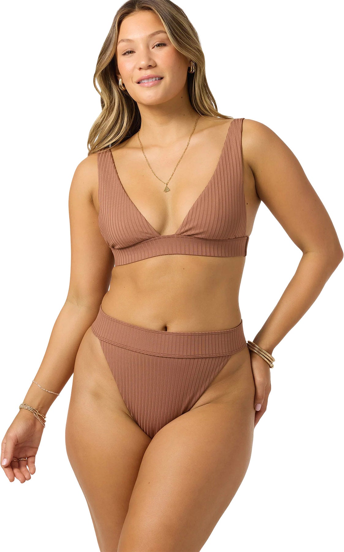 Shorebreak Rib Santa Barbara High Rise Bikini Bottom - Women's
