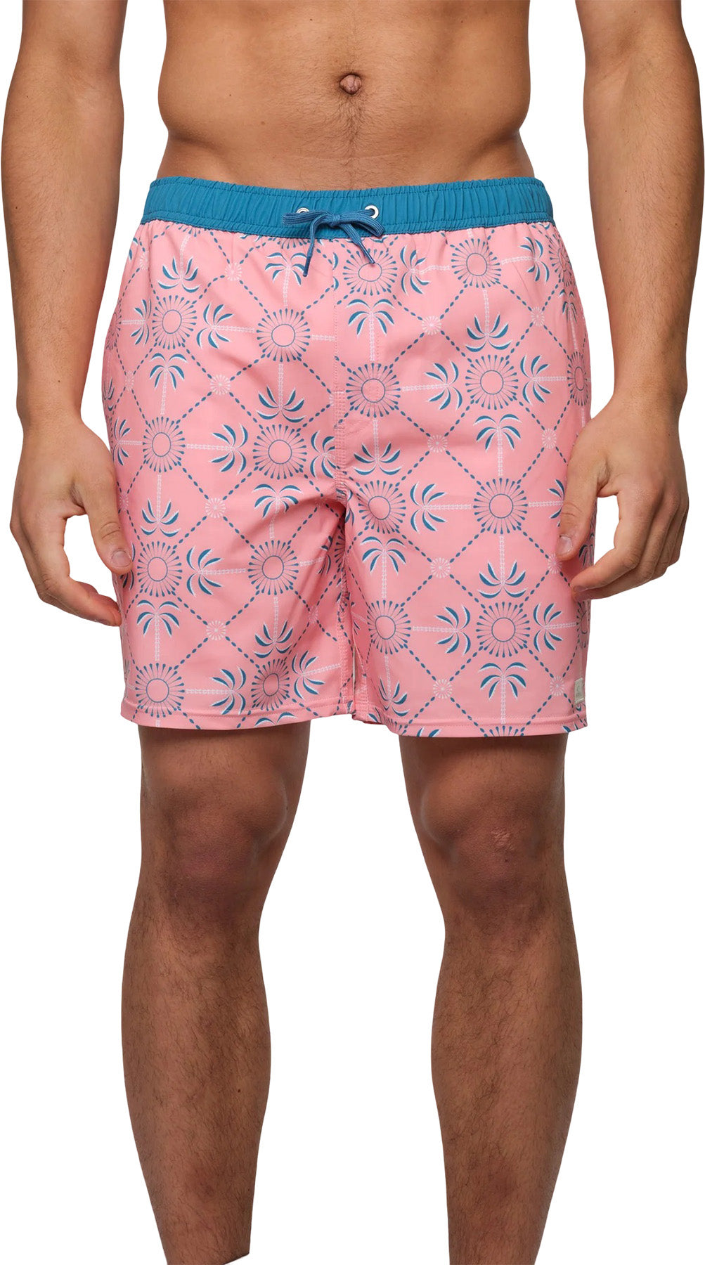 Hermosa Elastic Waist Lined Trunks 17" - Men's