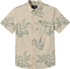TRVLR Perforated Printed Standard Fit Short Sleeve Woven Shirt - Men's