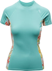 Side Print S/S Rash Guard Tee - Women's
