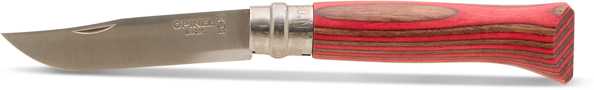 N°08 Red Laminated Birch Knife