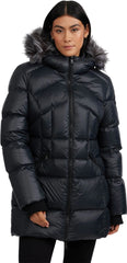 Ares Fixed Hood Puffer Jacket with Fixed Bib - Women's
