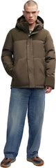 Wiyot Mixed-Media Puffer Jacket with Removable Hood - Men's