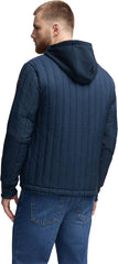 Carnelian Vertical Channel Quilted Shacket - Men's
