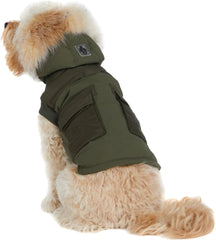 Zeus Faux Fur Trim Jacket for Dogs