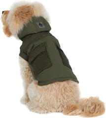 Zeus Faux Fur Trim Jacket for Dogs