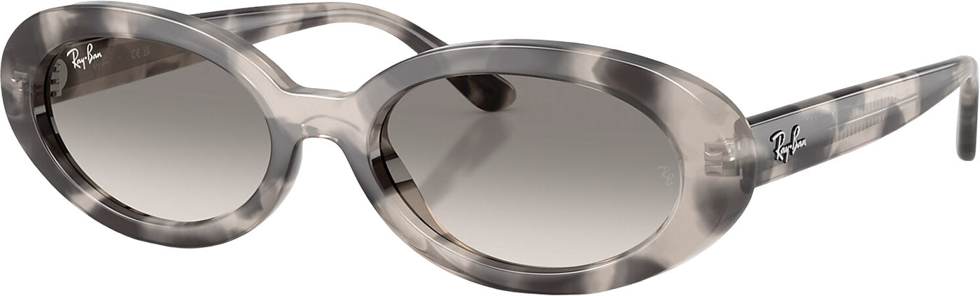 RB2223 Sunglasses - Polished Opal Grey Havana - Clear Gradient Grey Lens - Women's