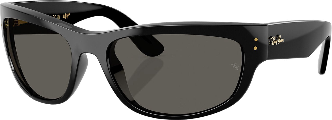Mega Balorama Blacked Out Sunglasses - Polished Black - Ultra Black Lens - Unisex