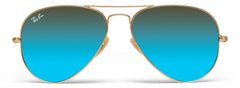 Aviator Flash - Gold Frame - Blue Flash Lens