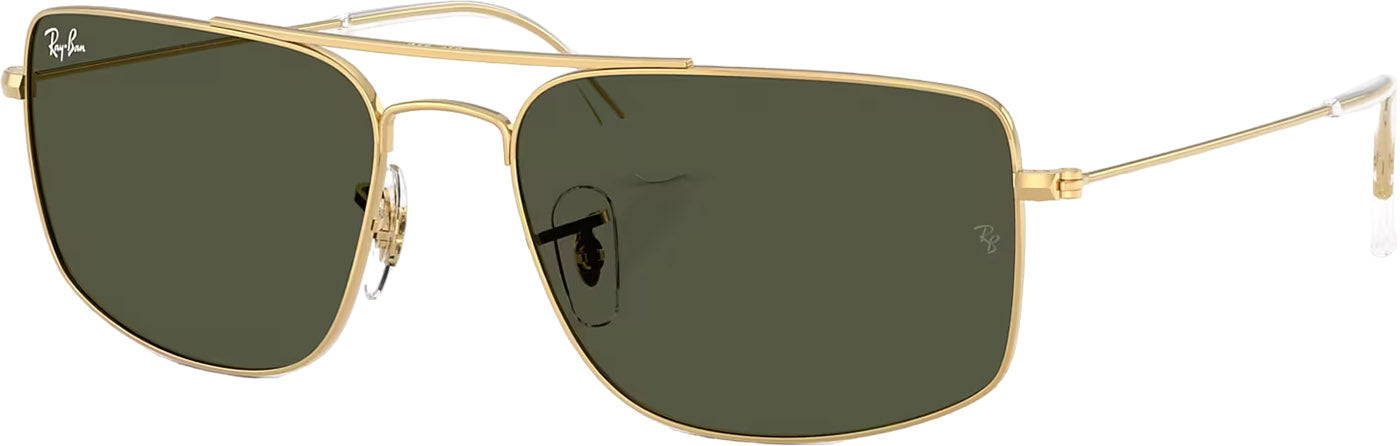 Explorer III Sunglasses - Polished Arista Gold - Green Lens - Unisex