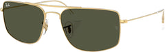 Explorer III Sunglasses - Polished Arista Gold - Green Lens - Unisex