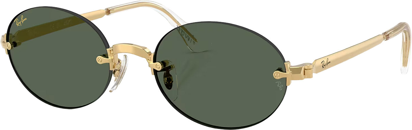 RB3929 By A$AP Rocky Sunglasses - Polished Arista Gold - Dark Green Lens - Unisex