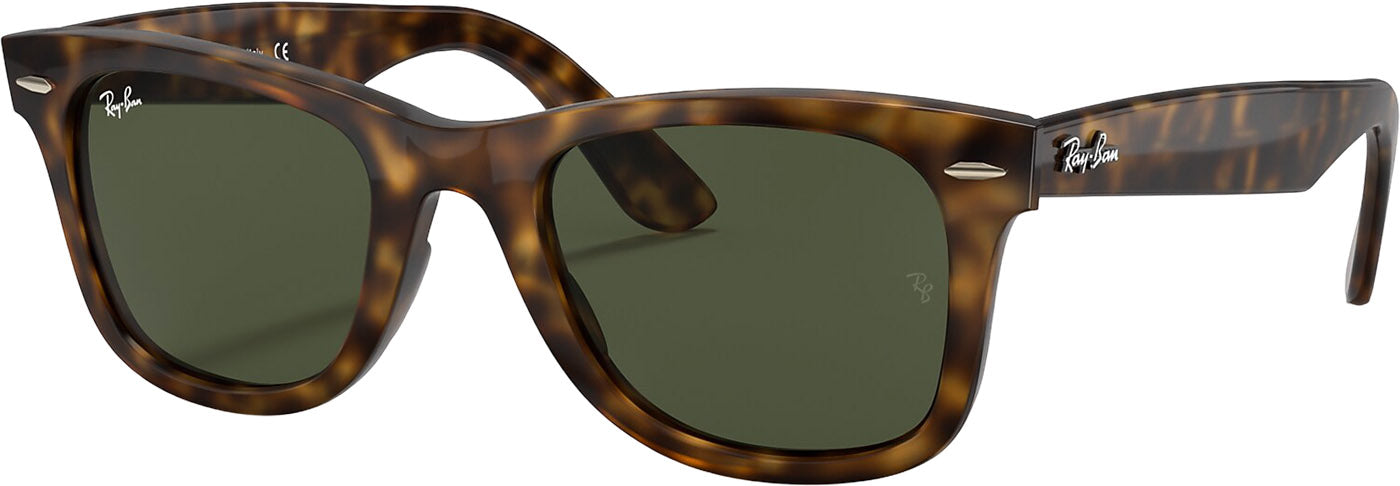 Wayfarer Ease Sunglasses - Polished Light Havana - G-15 Green Lens - Unisex