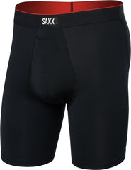 Multi-Sport Mesh Performance Long Boxer Brief with Fly 8" - Men's