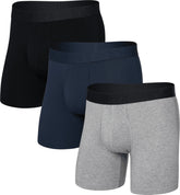 DropTemp Cooling Cotton 3 Pack Boxer Brief with Fly - Men's