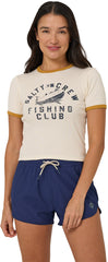Fishing Club Ringer Short Sleeve T-Shirt - Women's