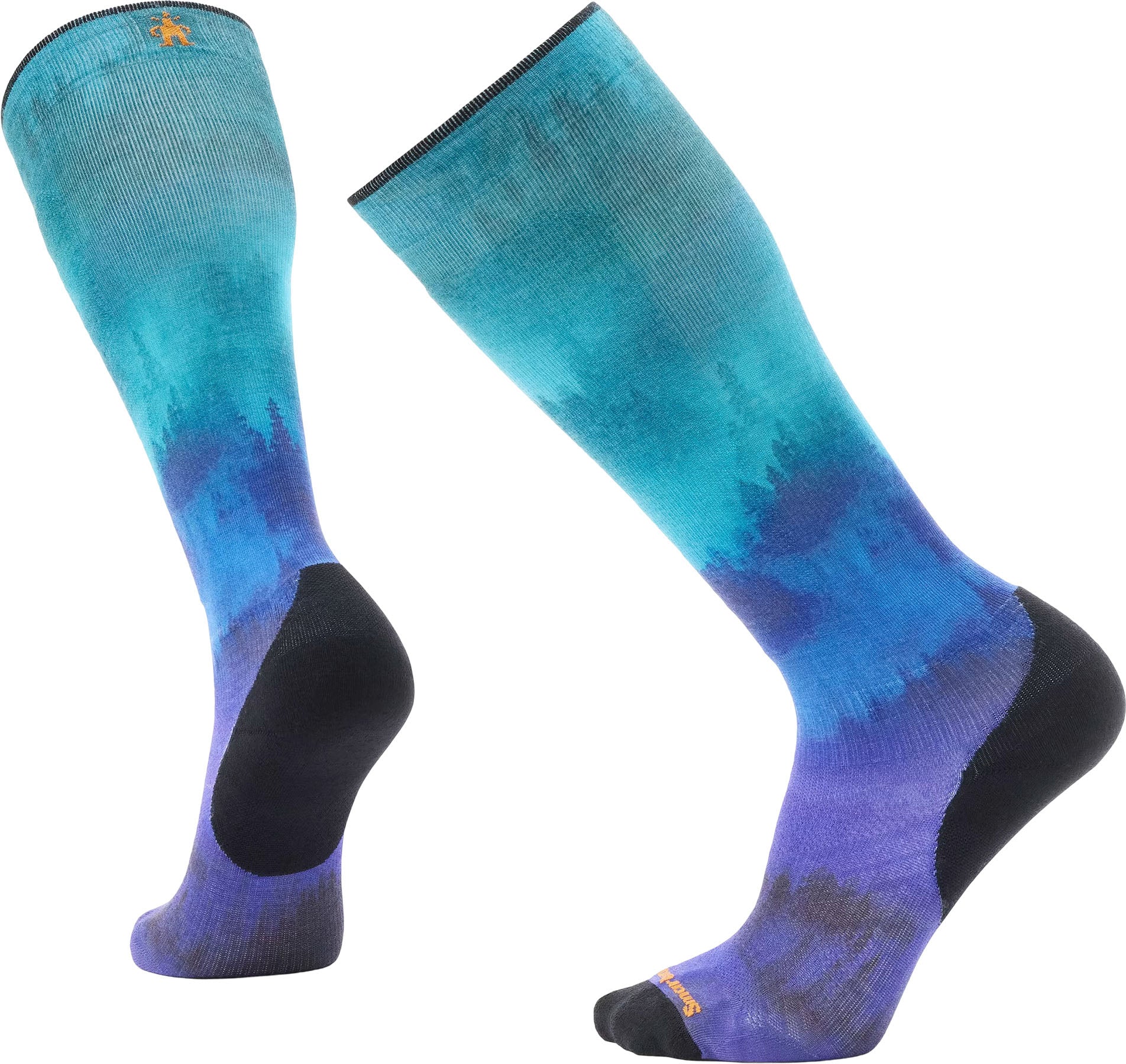 Ski Targeted Cushion Compression Print OTC Socks - Unisex
