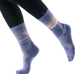 Run Cold Weather Targeted Cushion Glow Track Crew Socks - Women's
