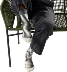 Everyday Pin Stripe Crew Socks - Women's
