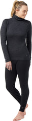 Thermal Merino Rib Turtleneck Top - Women's