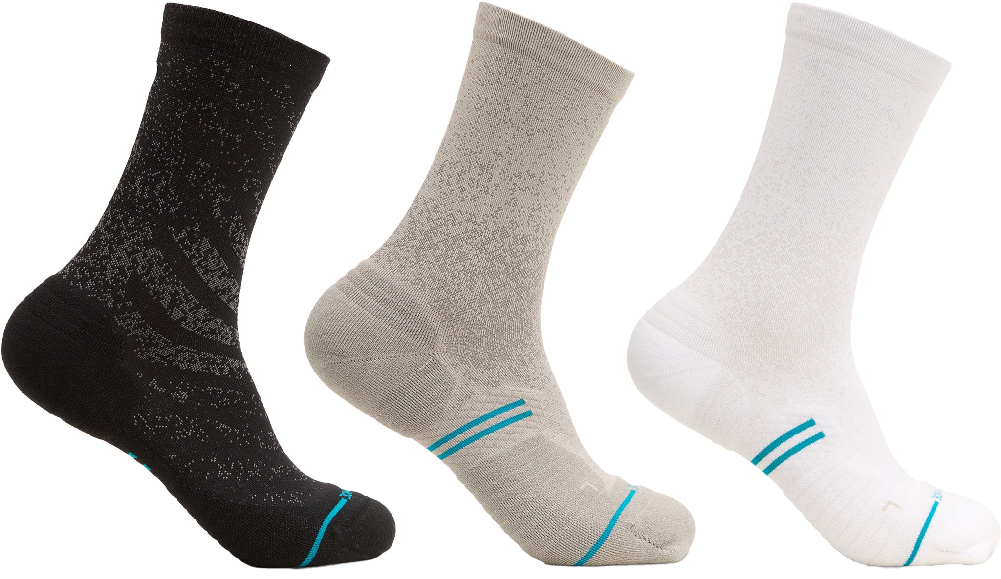 Run Light 3 Pack Crew Socks - Unisex